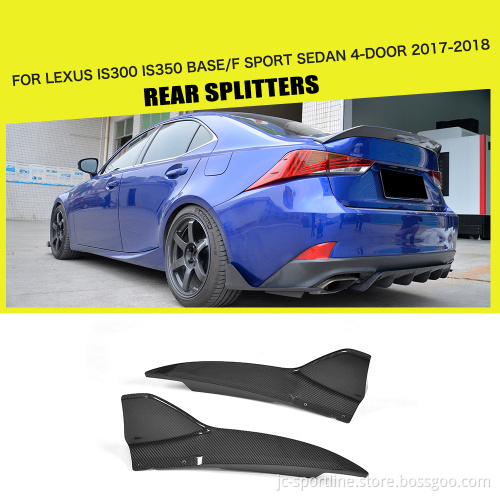 Carbon Fiber Rear Splitter for Lexus IS300 F Sport 4-Door 2017-2018